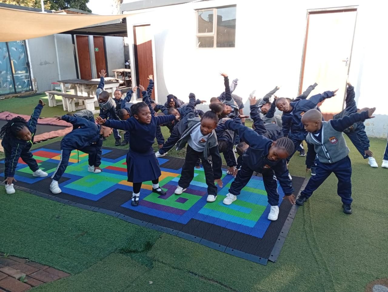Happy learners at New Quay